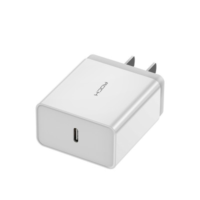 White 18W portable drop-resistant compatible charger plug PD fast mobile phone security charger for apple